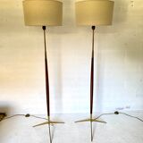 Pair of floor lamps Maison Lunel 1950