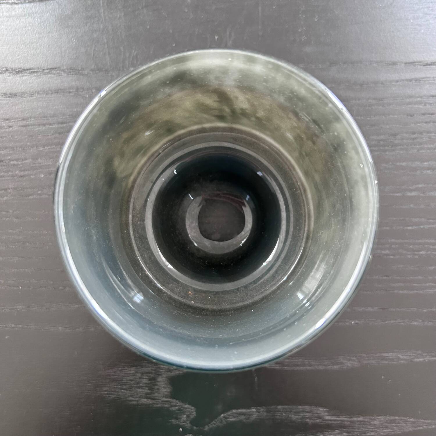 Photophore en verre et laiton