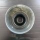 Glass and brass tealight holder