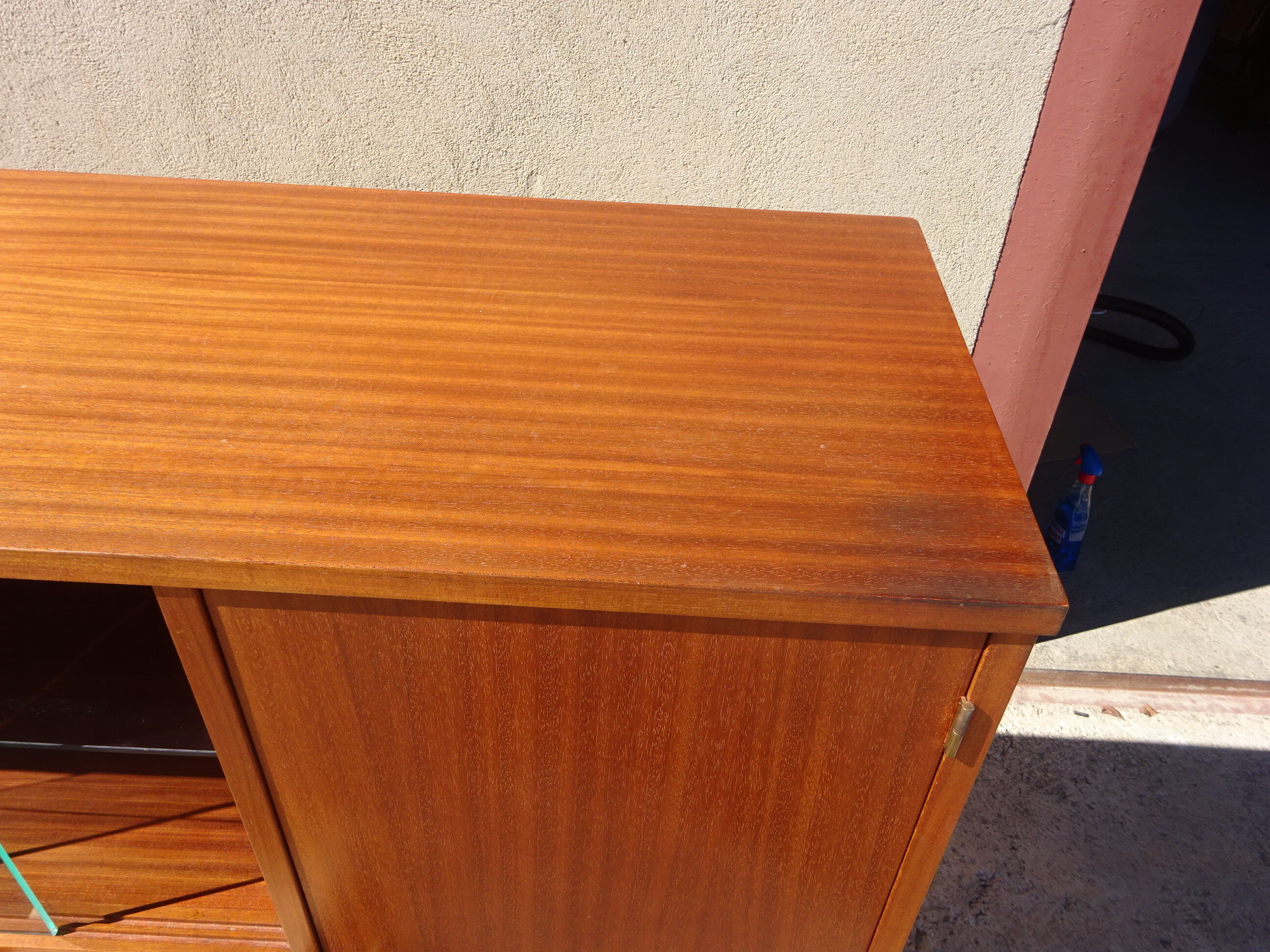 Office furniture in teak veneer, from the 60's