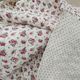 Boutis old antique quilted blanket with floral decoration - circa 1900/1920