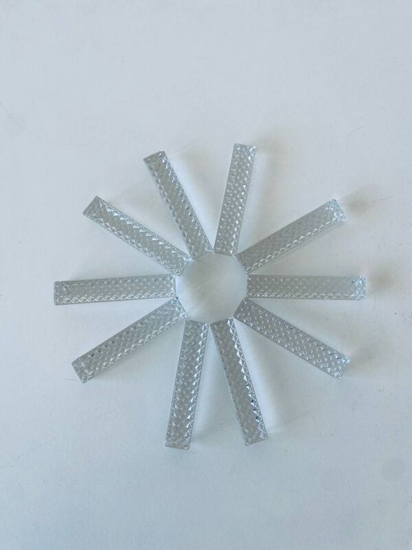 10 porte-couteaux anciens en cristal