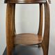 Dutch art deco Amsterdam school oak side table, 1930s