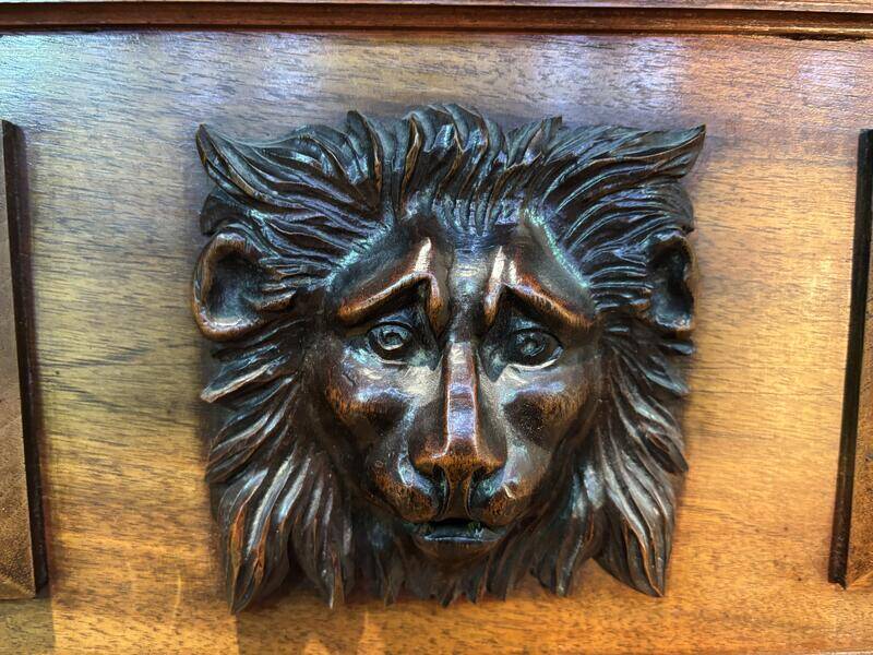 Miroir  Napoléon III en noyer