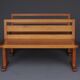 Pair of vintage scandinavian pine benches, 1970s