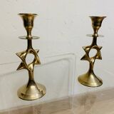 Pair of designer candlesticks