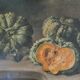 Painting, oil on canvas, still life with pumpkins, nineteenth