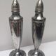 Silver-plated salt and pepper shakers