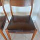 2 Scandinavian Fristho Franeker chairs in teak and leather.