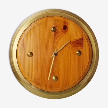 Bony clock in 80s white oak wood