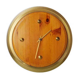 Bony clock in 80s white oak wood