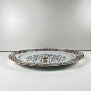 Large oval dish Gien model Rouen Sainfoin, 1990