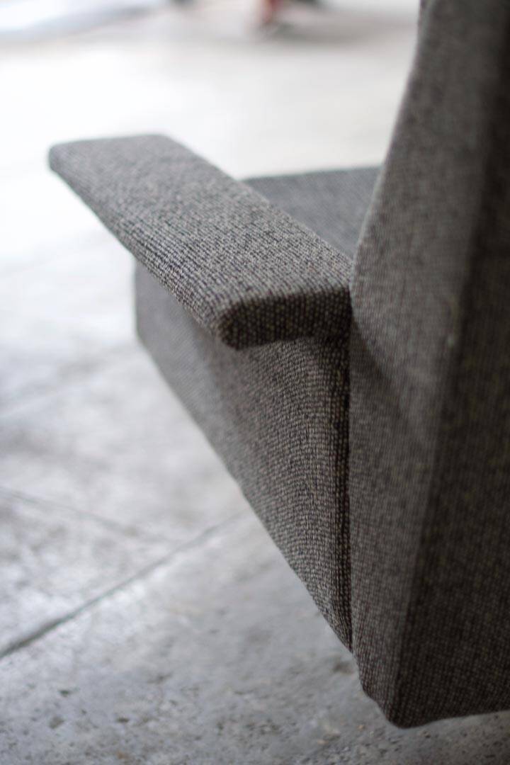 Convertible fabric sofa by Jean René Caillette edition Steiner 1961
