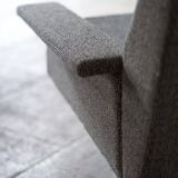 Convertible fabric sofa by Jean René Caillette edition Steiner 1961