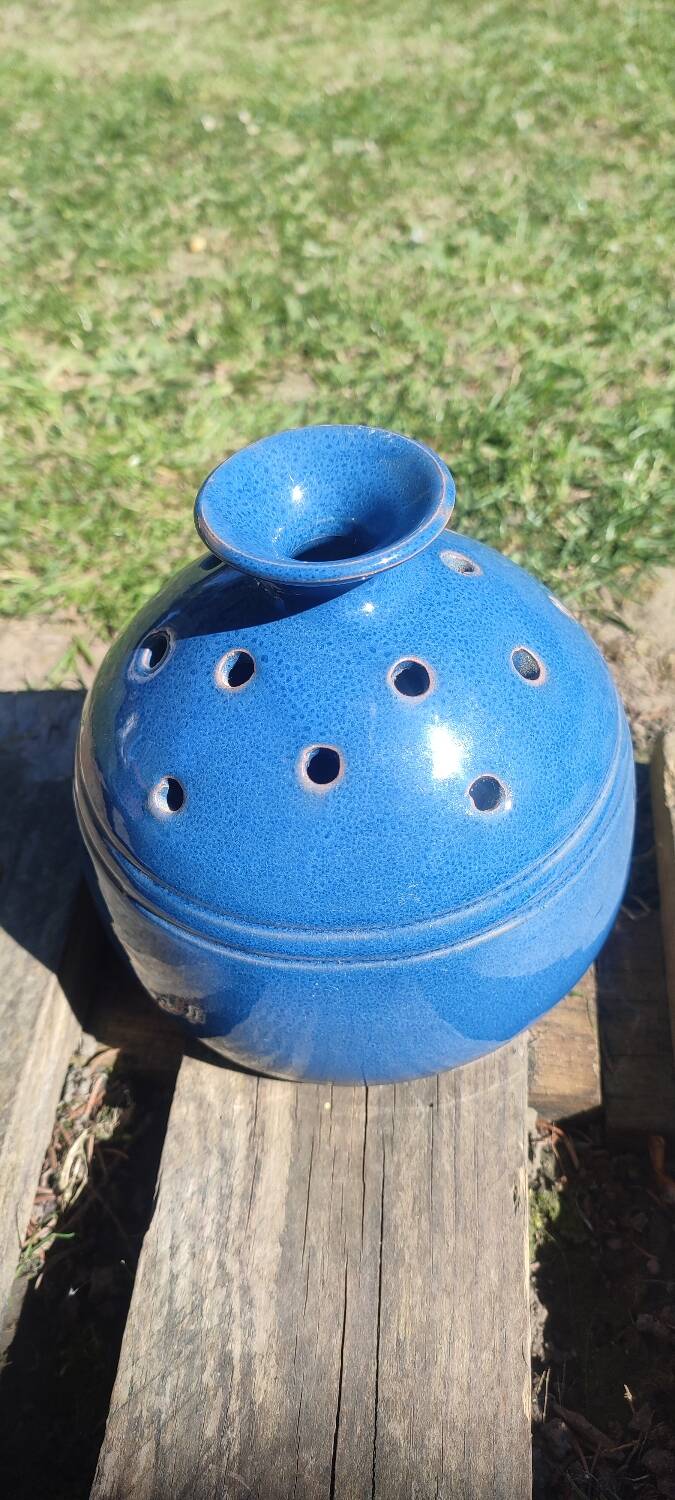 Handcrafted flower vase Pottery La Draille (Anduze)