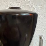 Modernist black ceramic vase from the 1950s.