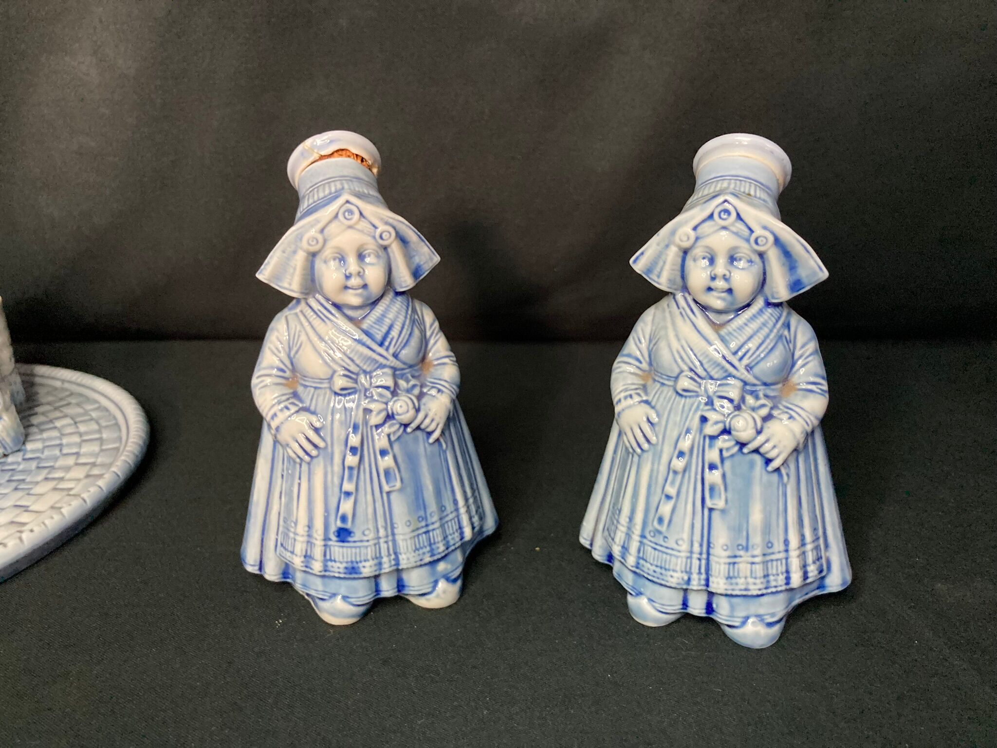 2211826 Vintage service with Breton liqueur cups and carafes ceramic XXth