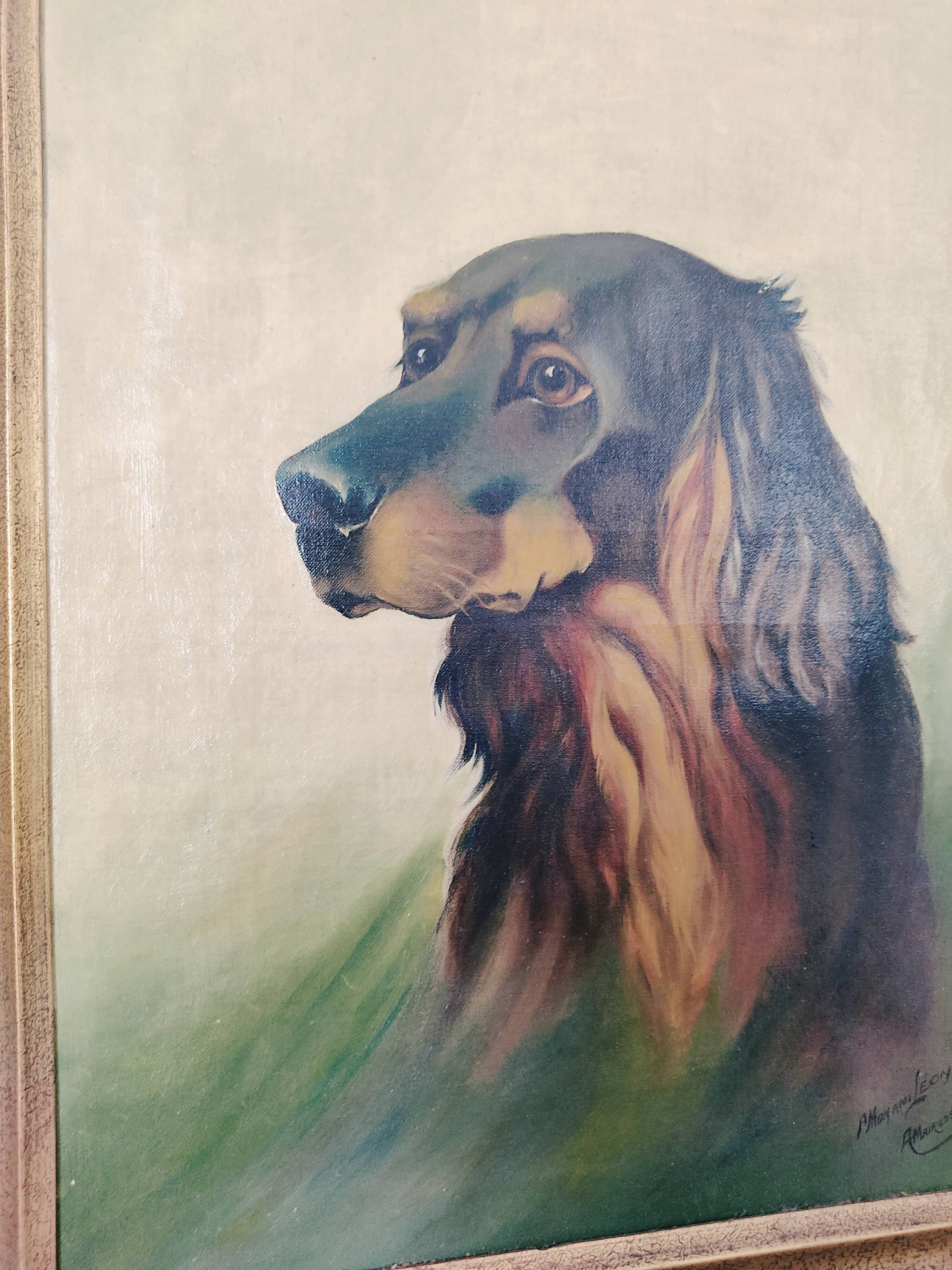 A.Mairesse Portrait de Chien, oil on canvas, 1930