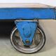 Table basse industrielle bleue, années 1960
