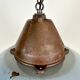 Industrial Grey Enamel and Cast Iron Pendant Light, 1960s