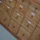 Large antique German pine apothecary cabinet / vitrine early 20th century