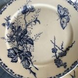 Lot of 7 plates, motiv flower and butterfly