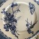 Lot of 7 plates, motiv flower and butterfly