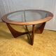 Mid Century Retro Vintage Teak Round Astro Coffee Table by GPlan 1960
