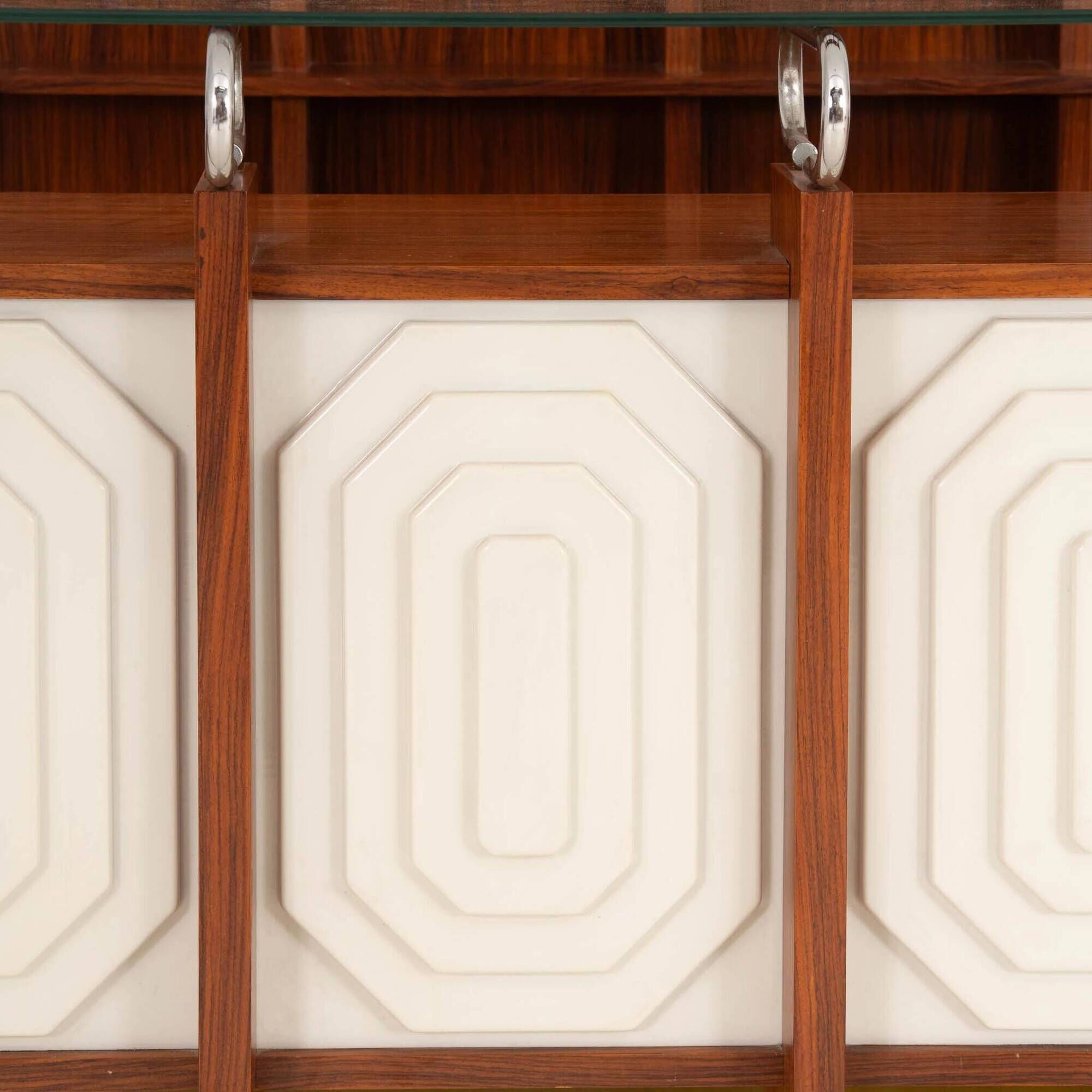 Rare Italian Bar Unit with Stools