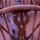 Set of 6 solid oak lyre-back Windsor chairs, 1960s