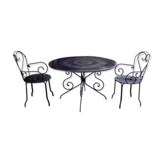Wrought iron garden set