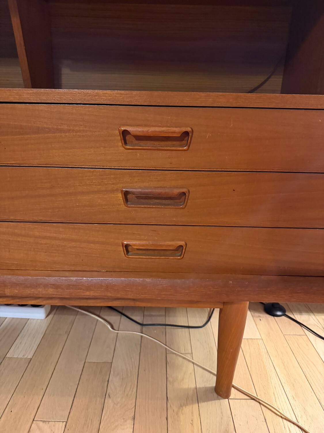 Vintage Scandinavian teak sideboard – 1960s–70s