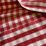 Vichy fabric cushion cover
