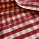 Housse de coussin tissu Vichy