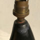 Free-form lamp, black and yellow ceramic - 1950s.