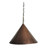 Cone shaped handmade pendant from Denmark, 1970s