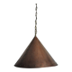 Cone shaped handmade pendant from Denmark, 1970s