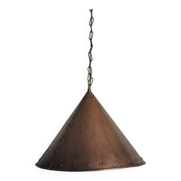 Cone shaped handmade pendant from Denmark, 1970s