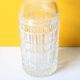 Tall and Solid Clear Crystal Glass Vase / Florence / Italy / 1960s
