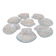 8 petits plats ramequins en forme de Coquillage en verre transparent