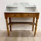 Dressing table - Louis Philippe dressing table marble and wood