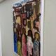 Mid-Century Modern "Meet" Vintage Swedish Figurative Oil Painting, Framed