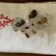 2 crystal salters and their crystal spoons "Daum France"