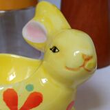 Coquetier in dabbling earthenware