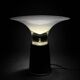 VISTOSI - RARE LAMP WITH LEATHER BASE AND GLASS - ITALY - 1970
