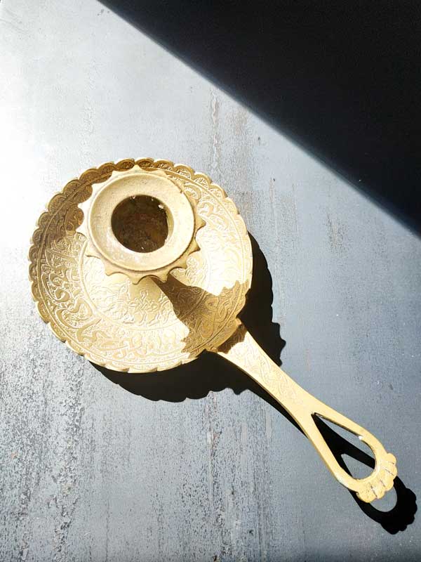 Brass candle holder
