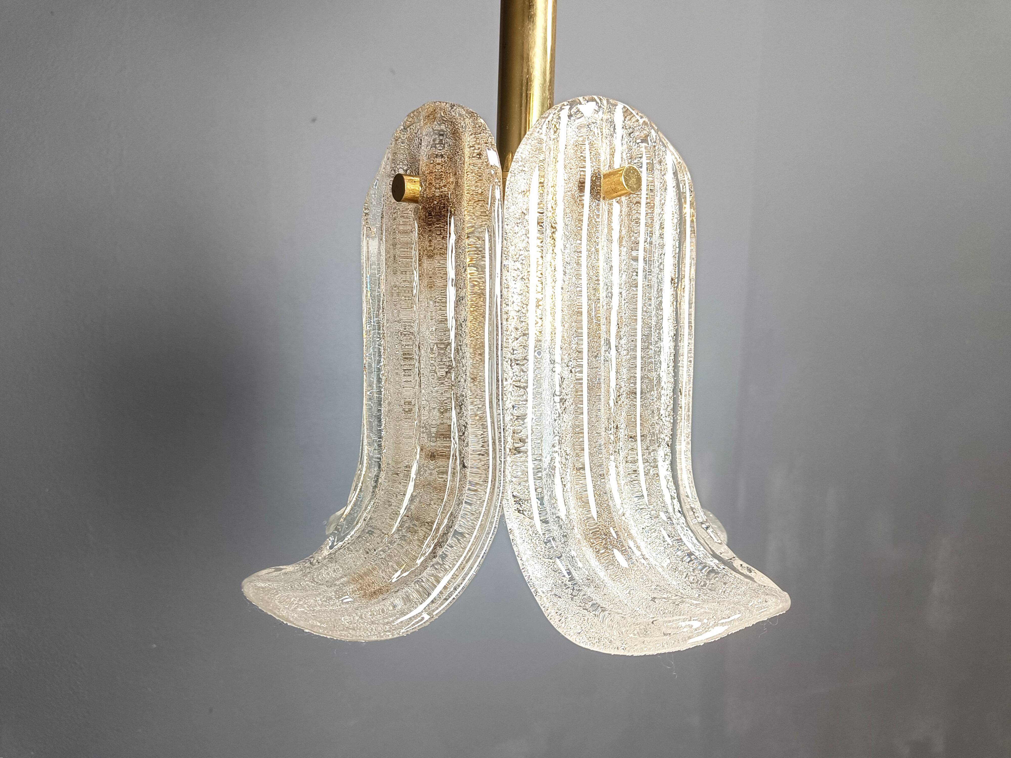 Vintage pendant light by Glashutte limburg, 1960s