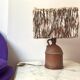 Living room lamp bedside pottery Ludovic and wool 50s vintage