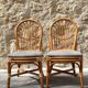 Chaises rotin et bambou