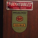 Pair of Polymeubles cabinets David series B, 1958